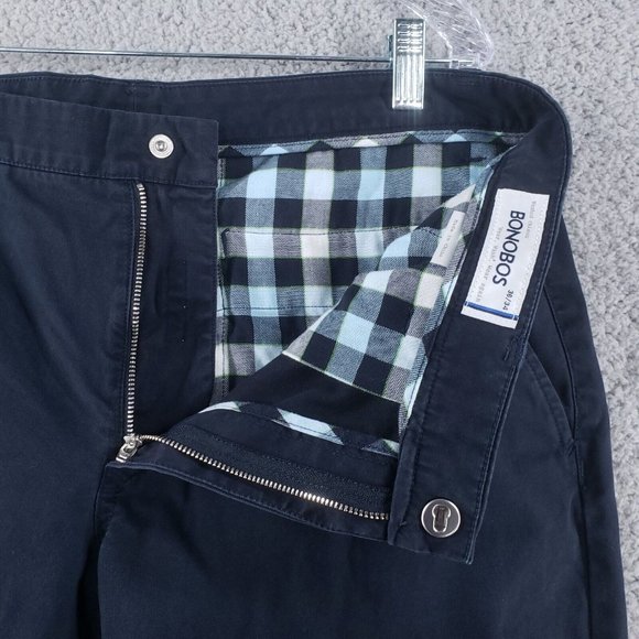 🚫SOLD🚫Bonobos Men Navy Blue Stretch Washed Chino 2.0 Pant Size 36X32 - Picture 3 of 12